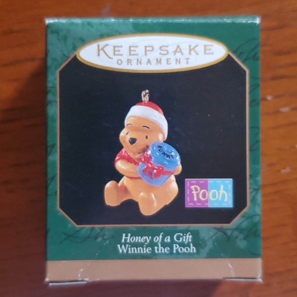 HALLMARK Keepsake Minature "Honey of a Gift Winnie the Pooh" Ornament.